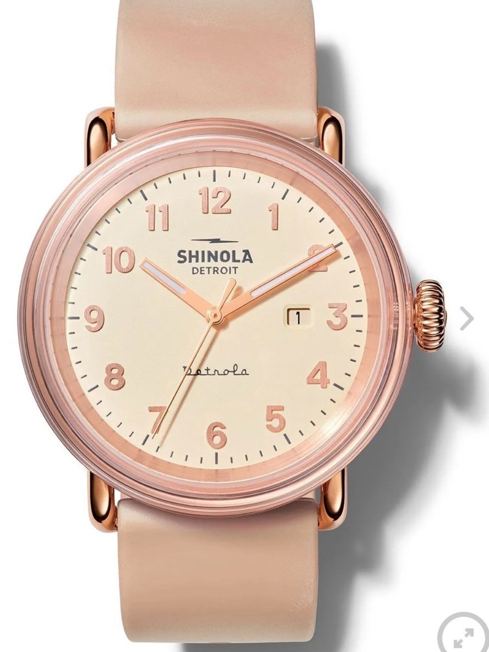 Shinola Pink Detrola 43mm Watch